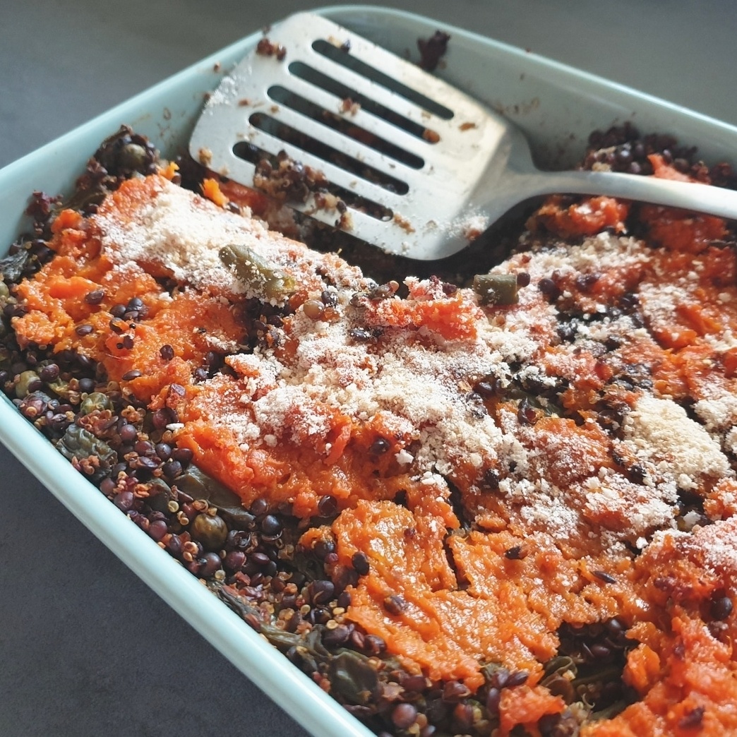 Bez mesa petkom Pastirska pita od leće i batata/popečci od kvinoje i