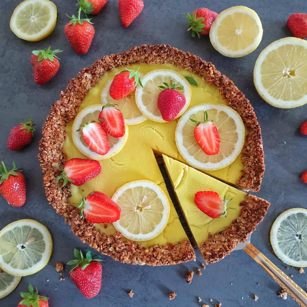 Veganski tart od limuna